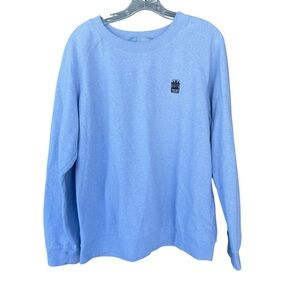 Hill House Home Men’s Crewneck Terry Long Sleeve Sweatshirt - Blue - Size Large